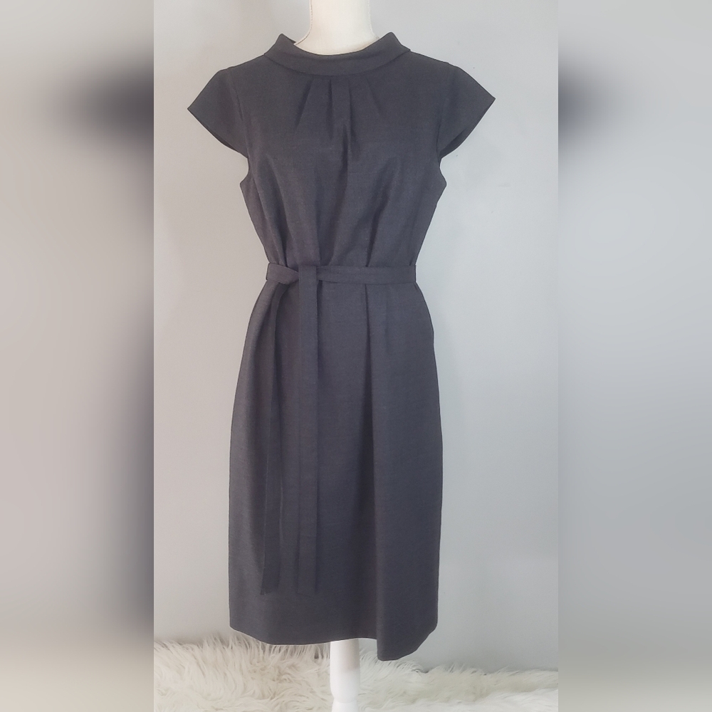 Brooks Brothers Charcoal Midi Dress